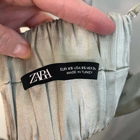 Zara shiny cami bralette crop top size XS - Picture 2 of 11